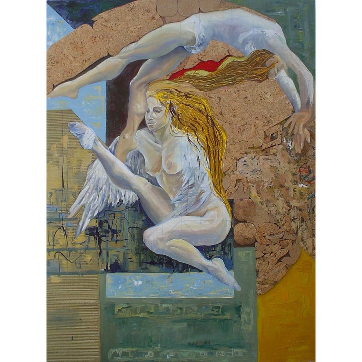 Tablou, pictura in acrilic, FALIE MARIA, Timp mort, 130x170 cm