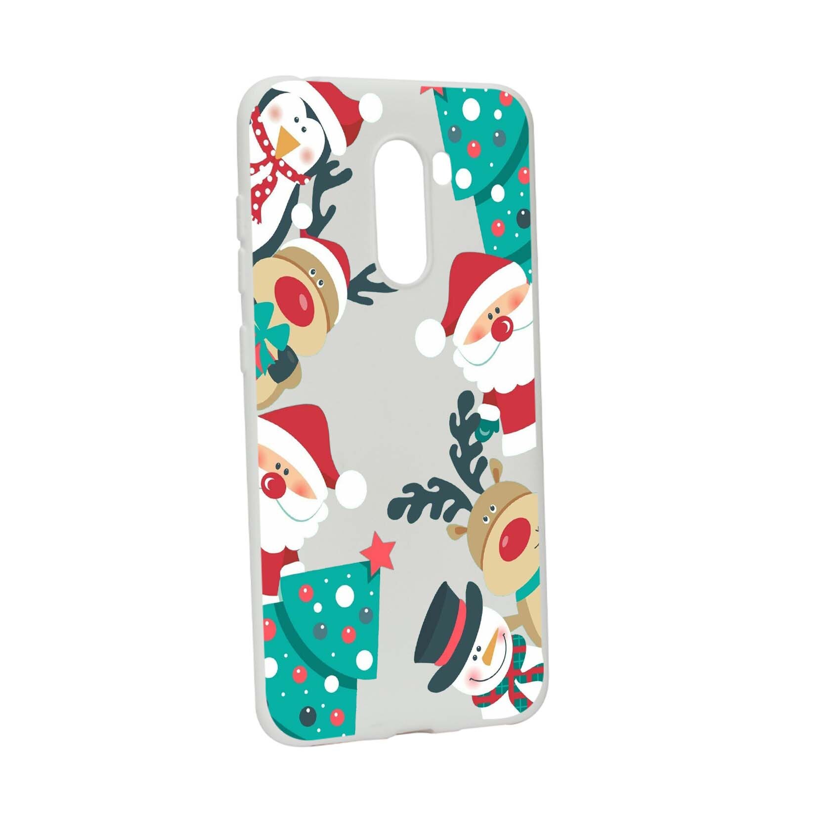 Husa de protectie Craciun, Christmas pentru Xiaomi PocoPhone F1, rezistenta la uzura, anti-alunecare, din silicon Premium, W338