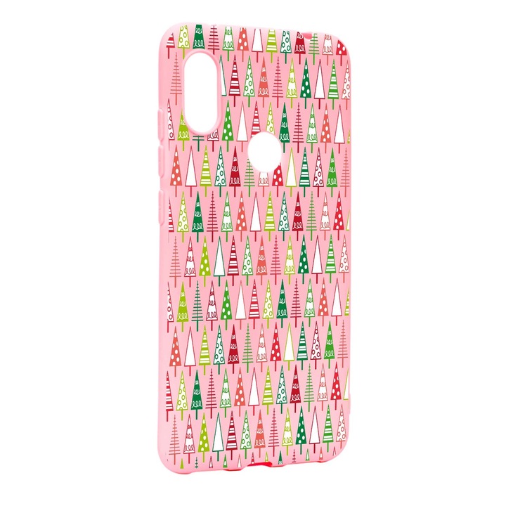 Защитно покритие Christmas Tree за Xiaomi Redmi Note 6 Pro, устойчиво на износване, против плъзгане, първокласен силикон, P340