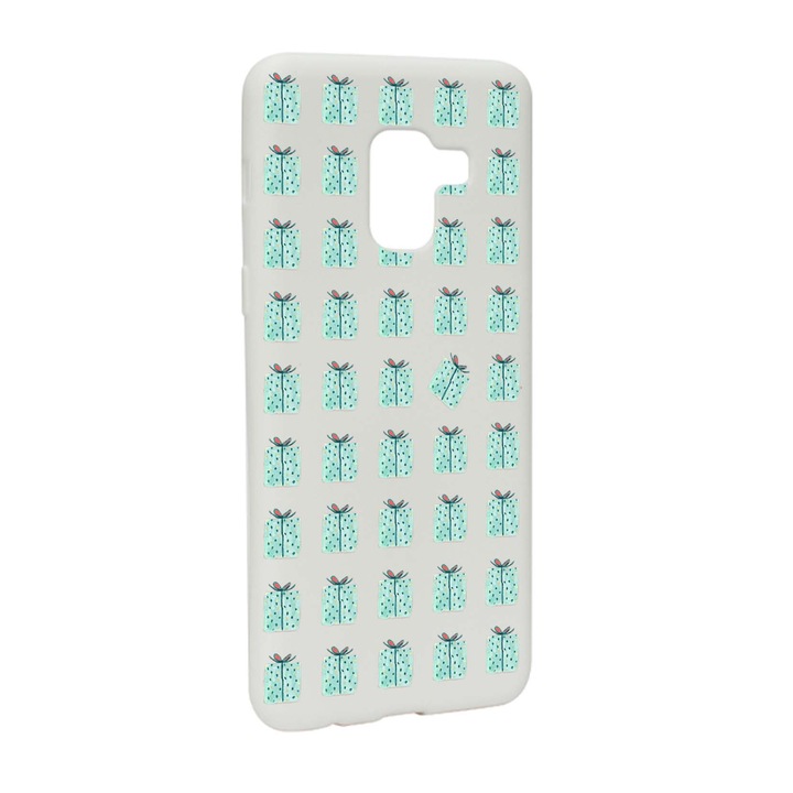 Husa de protectie Craciun, Christmas Box pentru Samsung Galaxy A5 2018, rezistenta la uzura, anti-alunecare, din silicon Premium, W342