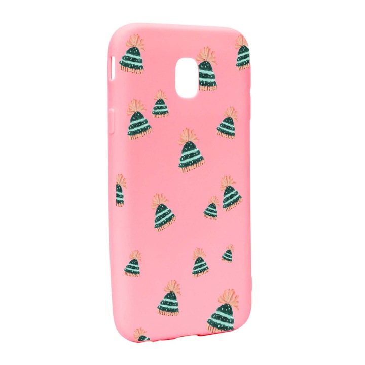 Husa de protectie Craciun, Christmas pentru Samsung Galaxy J7 2018, rezistenta la uzura, anti-alunecare, din silicon Premium, P341