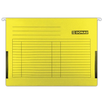 Set 5 Dosare Suspendabile A4 cu Burduf si Eticheta, Capacitate Maxima 400 Foi, Galben Set 5 Dosare Suspendabile A4 cu Burduf si Eticheta, Capacitate Maxima 400 Foi, Galben