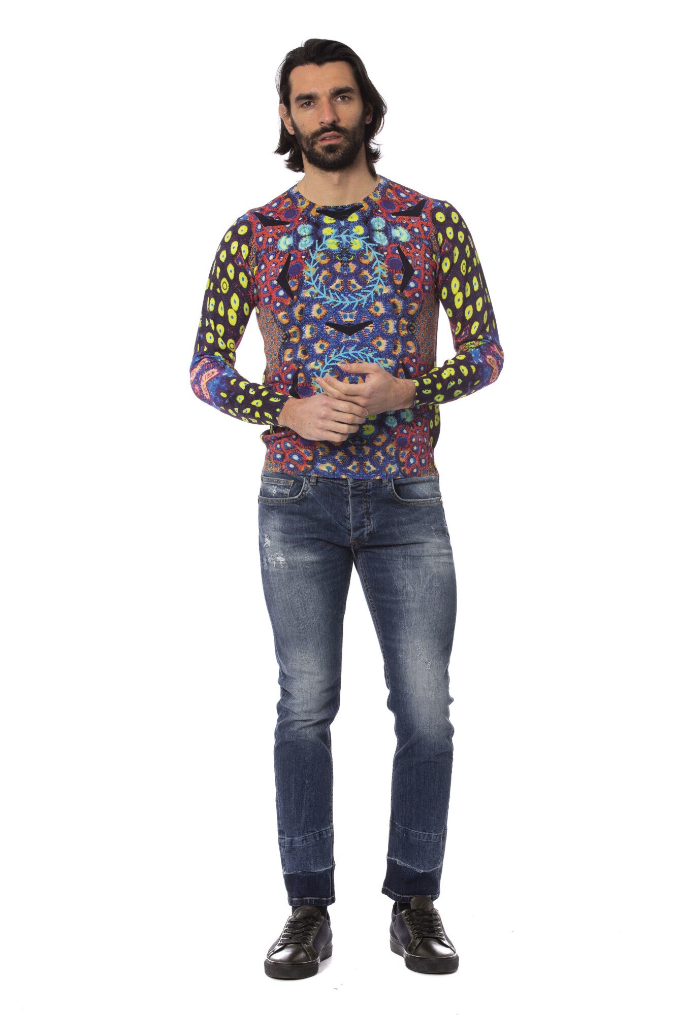 Blugi Eldon Barbat Frankie Morello Albastru