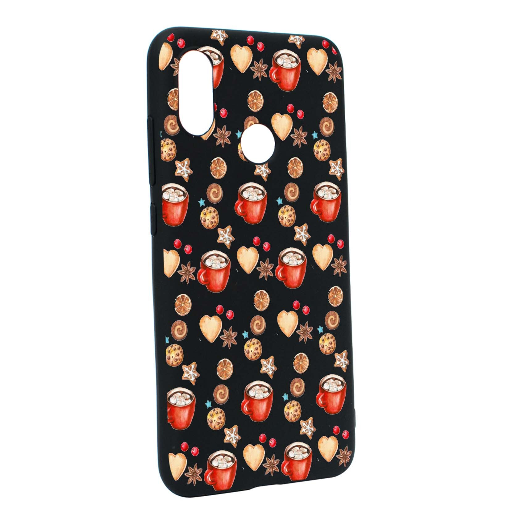 Husa de protectie Craciun, Christmas Coffee pentru Xiaomi Mi A2 Lite / Redmi 6 Pro, rezistenta la uzura, anti-alunecare, din silicon Premium, B343