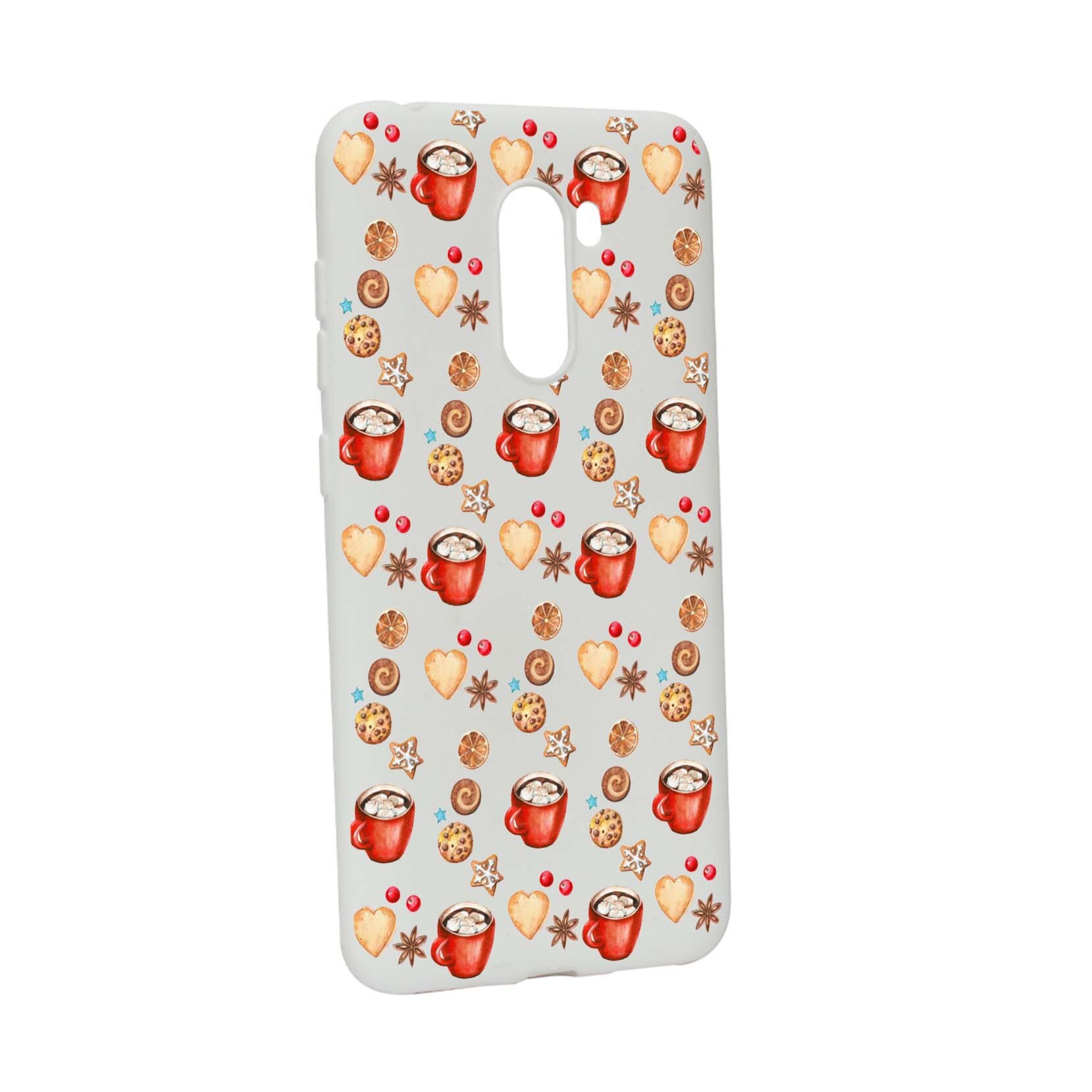 Husa de protectie Craciun, Christmas Coffee pentru Xiaomi PocoPhone F1, rezistenta la uzura, anti-alunecare, din silicon Premium, W343