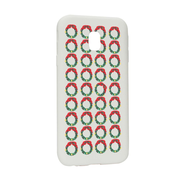 Husa de protectie Craciun, Christmas pentru Samsung Galaxy J7 2018, rezistenta la uzura, anti-alunecare, din silicon Premium, W344