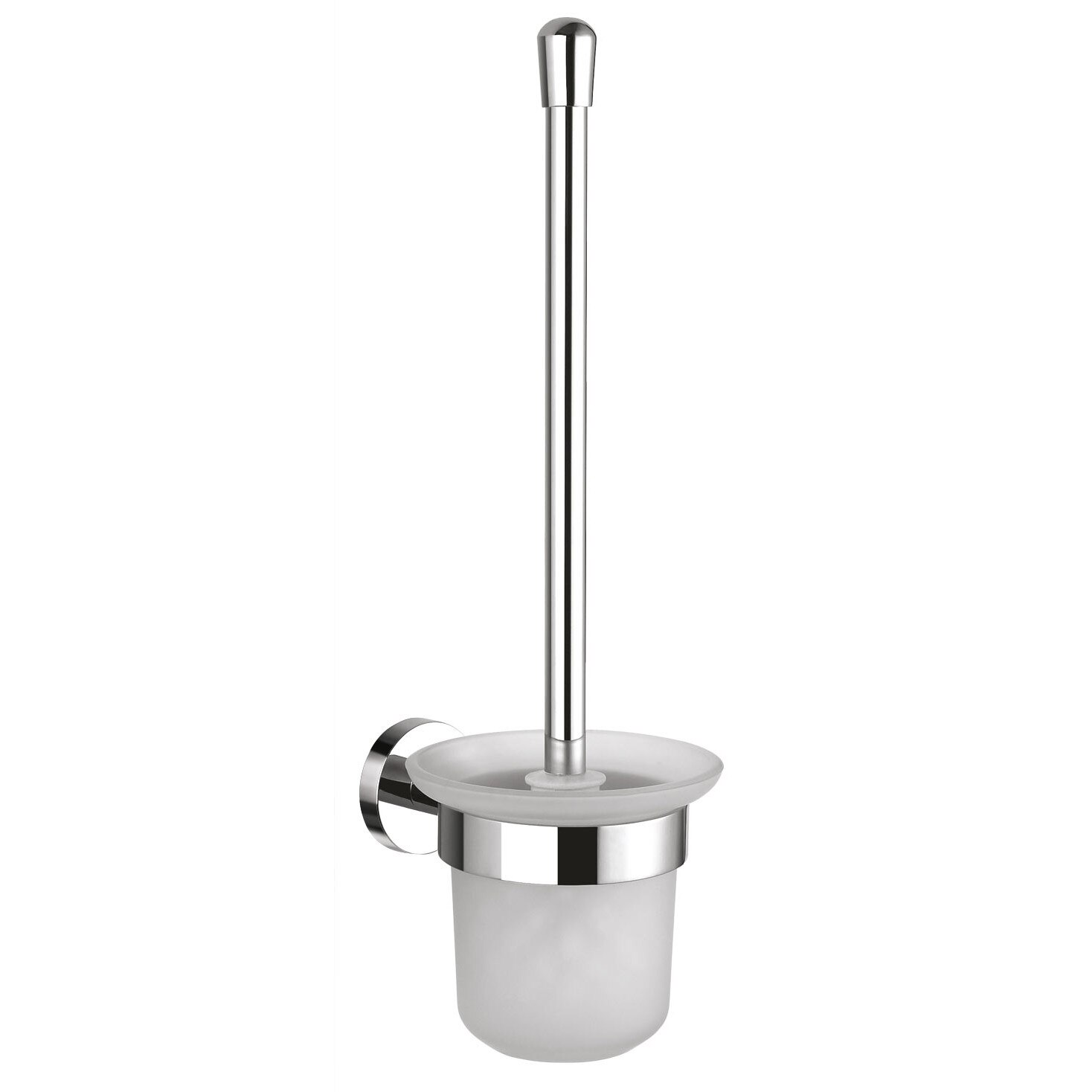 Portperie WC Grace, crom/sticla mata