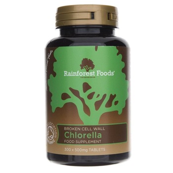 Supliment alimentar Rainforest Foods Chlorella BIO 500 mg - 300 comprimate Supliment alimentar Rainforest Foods Chlorella BIO 500 mg - 300 comprimate