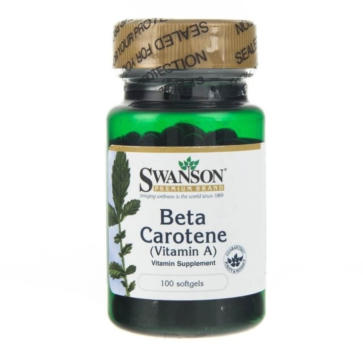 Supliment alimentar Swanson Beta Carotene (Vitamina A) - 100 de capsule