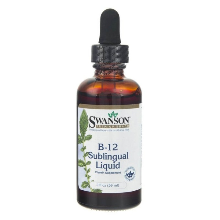 Supliment alimentar Swanson Vitamina B12 lichid - 59 ml