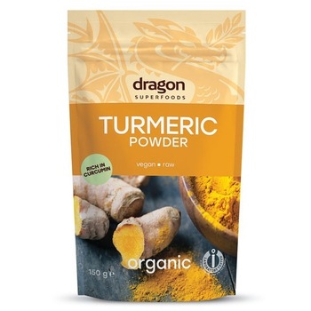 Turmeric pulbere eco Dragon Superfoods 150g Turmeric pulbere eco Dragon Superfoods 150g