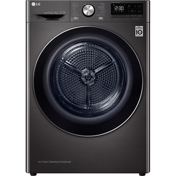 Uscator de rufe LG RC90V9JV2Q, Pompa de caldura, 9 kg, 14 programe, Clasa A+++, Motor Dual Inverter, Antracit Uscator de rufe LG RC90V9JV2Q, Pompa de caldura, 9 kg, 14 programe, Clasa A+++, Motor Dual Inverter, Antracit