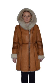 Haina blana naturala dama, din piele naturala, marca Viva, 080-16-19-141, coniac, Coniac, 2XL Haina blana naturala dama, din piele naturala, marca Viva, 080-16-19-141, coniac, Coniac, 2XL