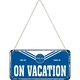 Placa metalica 10x20 Pan Am - On Vacation