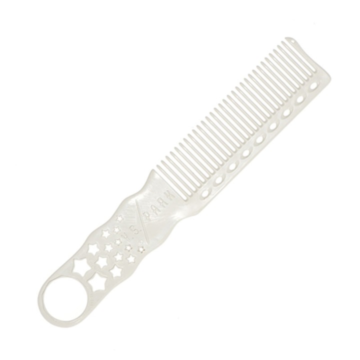 Pieptan Clipper & Cut Comb YS Park 280, termorezistent Alb