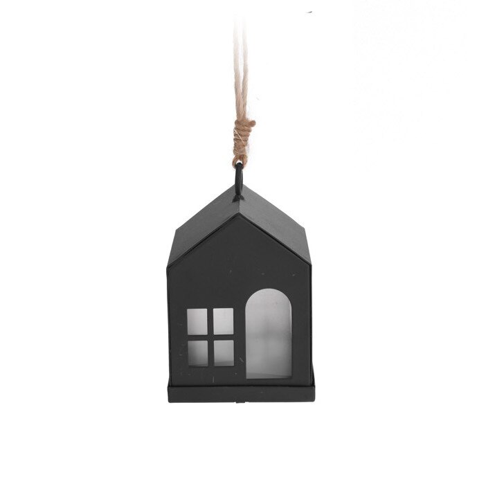 Decoratiune casuta cu agatatoare, LED, dimensiune 8 cm