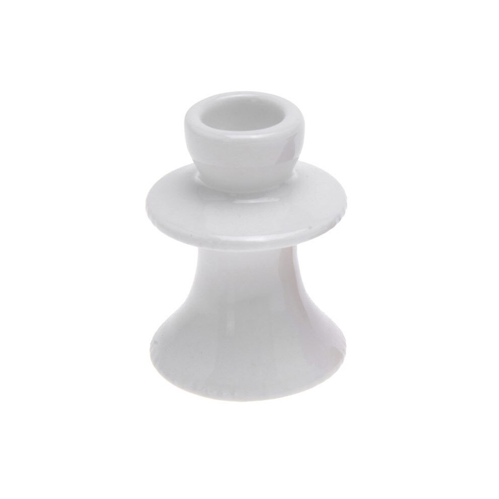 Sfesnic pentru o lumanare, alb, 7x5 cm