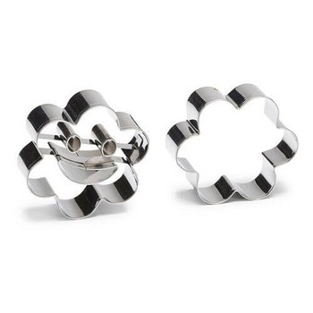 Decupatore Inox, Forma Floare, 6cm, 2buc Decupatore Inox, Forma Floare, 6cm, 2buc