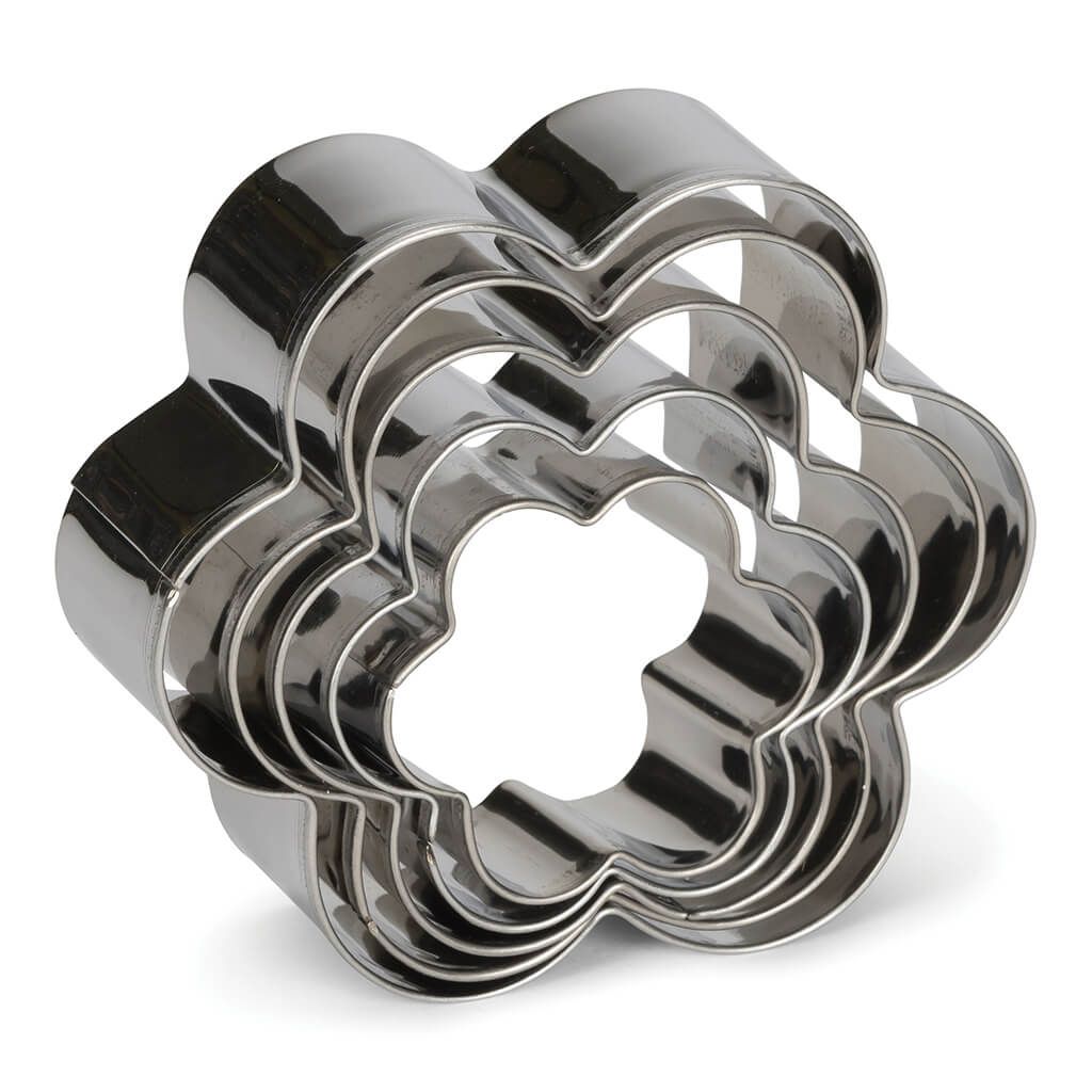 Decupatoare Inox Floare 6 Petale, Cutie 5buc