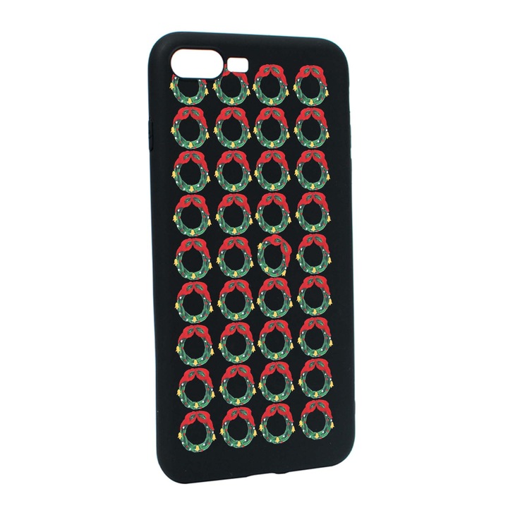 Husa de protectie Craciun, Christmas pentru Apple iPhone 7 Plus / 8 Plus, rezistenta la uzura, anti-alunecare, din silicon Premium, B344