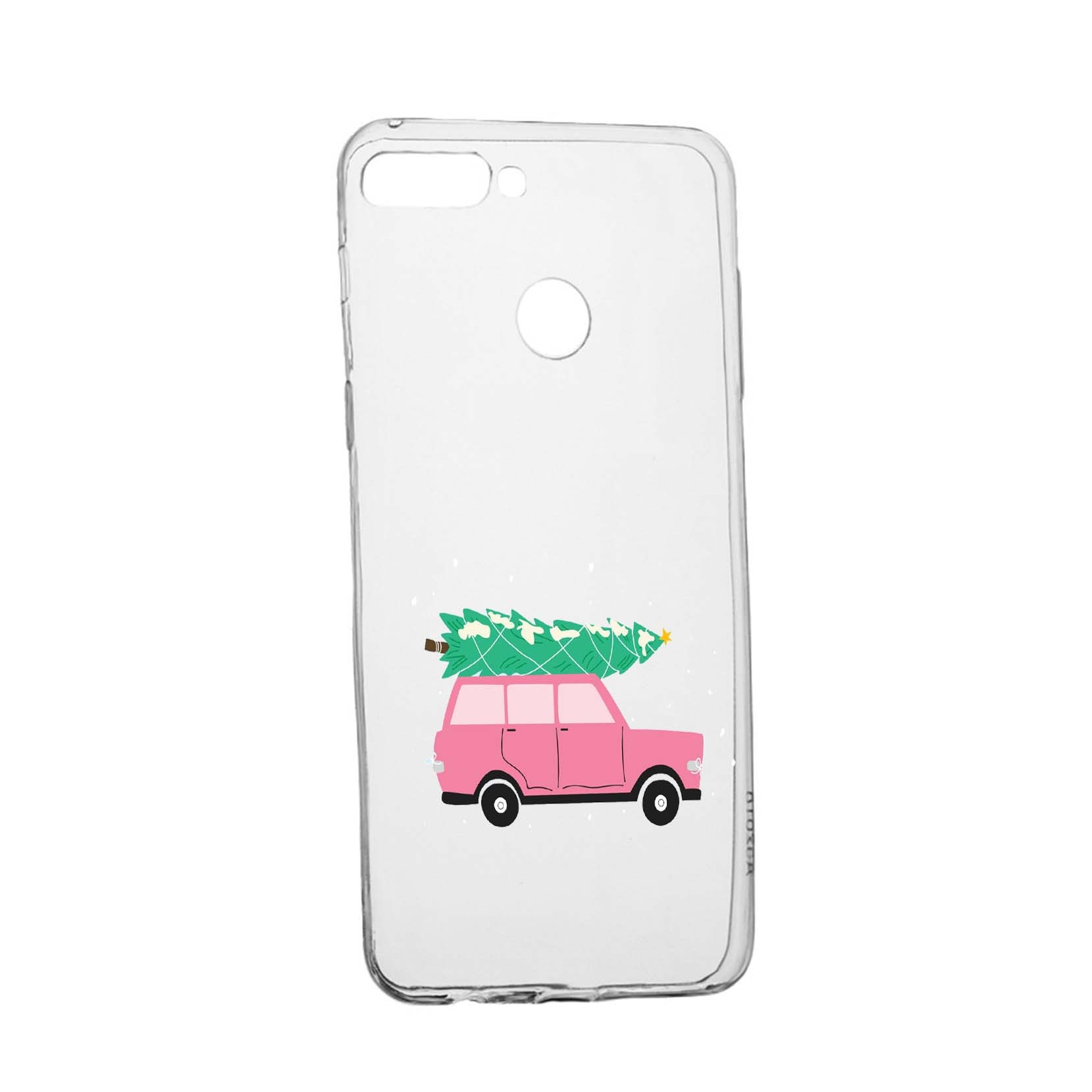 Husa de protectie Craciun, Christmas pentru Oppo A7/ AX7, rezistenta la uzura, anti-alunecare, din silicon Premium, 345