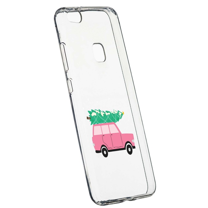 Коледен предпазен калъф за Huawei P10 Lite, устойчив на износване, противоплъзгащ се, премиум силикон, 345