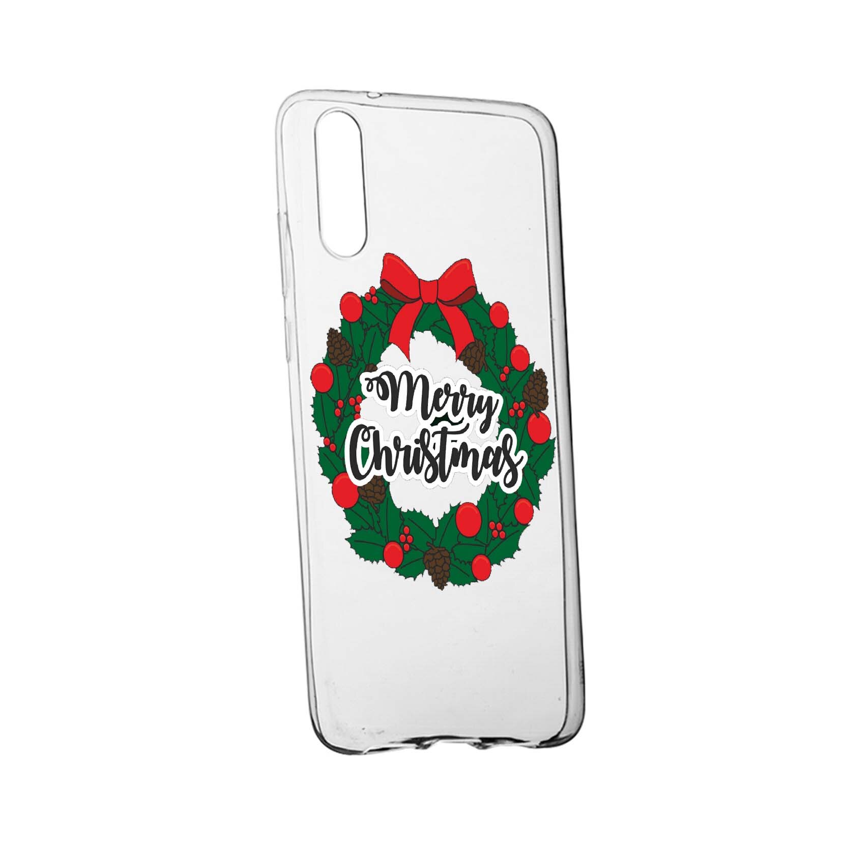 Husa de protectie Craciun, Merry Christmas pentru Samsung Galaxy A7 2018, rezistenta la uzura, anti-alunecare, din silicon Premium, 346