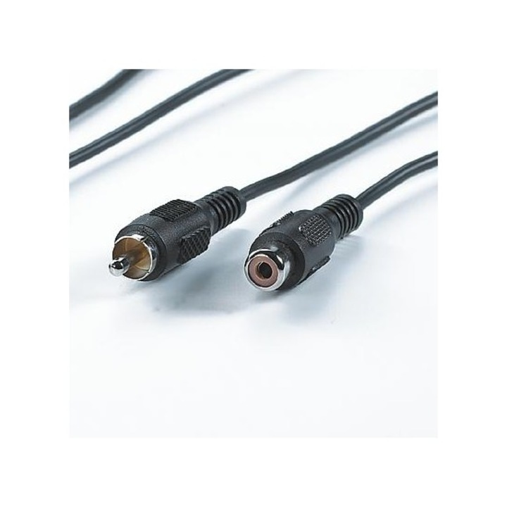 RCA удължителен кабел ROLINE 11.99.4325, 5.0 м, RCA M/F, tin-plated