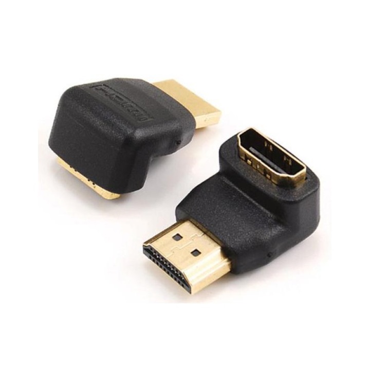 HDMI адаптер SBOX HDMIMF90, HDMI M - HDMI F, 90°