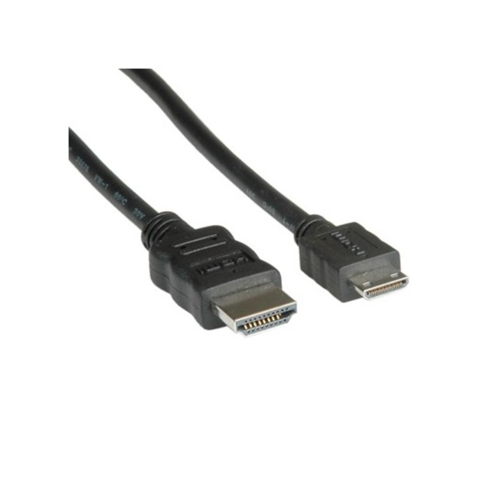 HDMI кабел ROLINE 11.99.5580, Type A M - HDMI Type C-mini M, 2.0 м