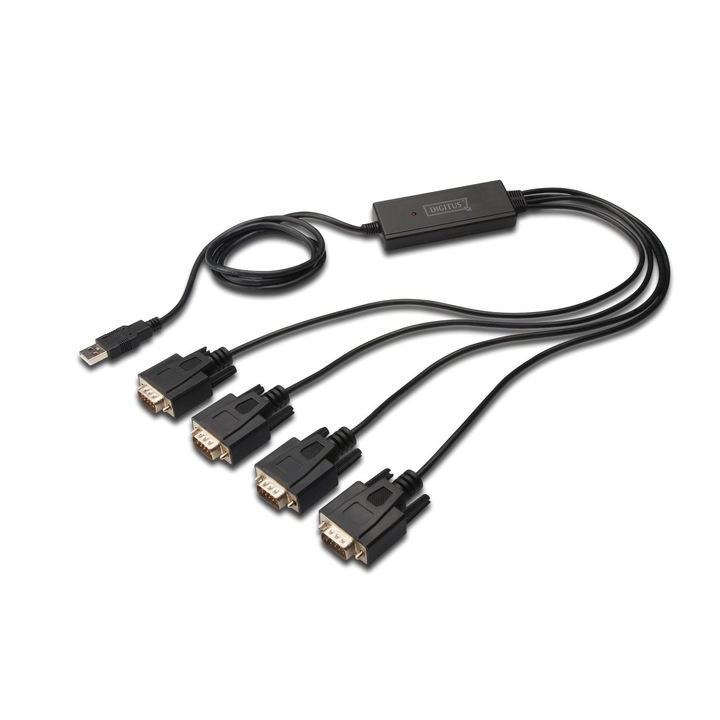 Конверторен кабел ASSMANN DA-70159, USB - RS232, 4xRS232, Chipset FT4232H