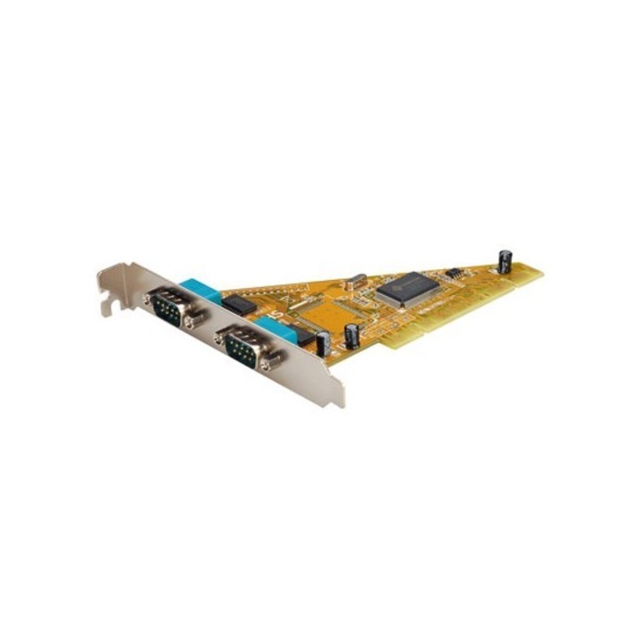 RS232 PCI адаптер ROLINE 15.99.2086, 2x D-SUB 9, 16C550