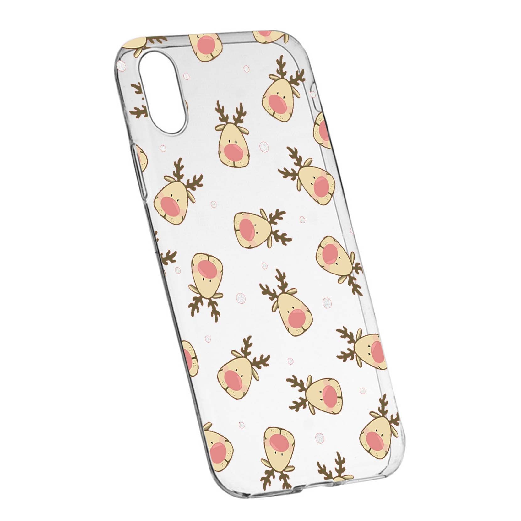 Husa de protectie Craciun, Christmas reindeer pentru Sony XA1, rezistenta la uzura, anti-alunecare, din silicon Premium, 349