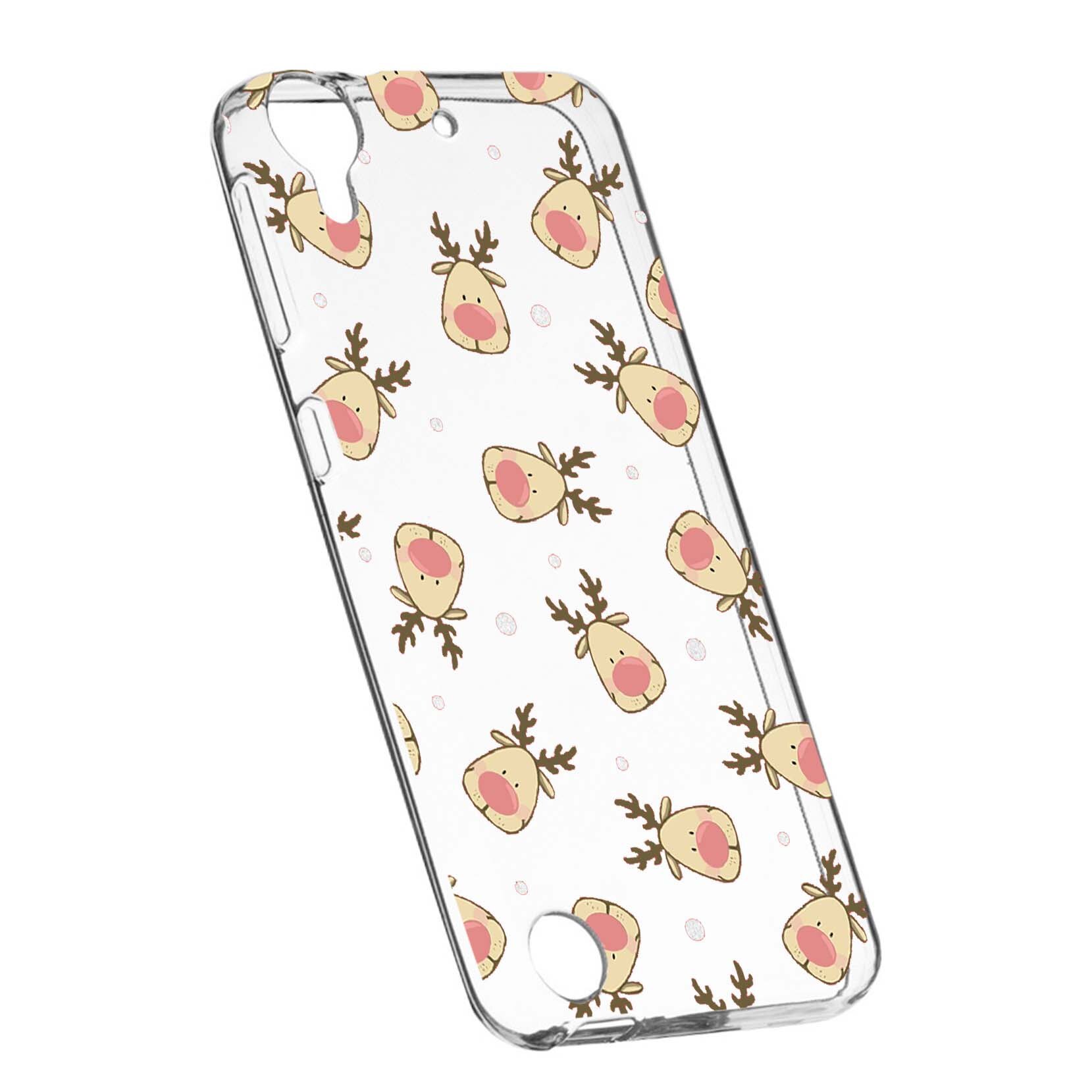 Husa de protectie Craciun, Christmas reindeer pentru HTC Desire 825/10 Lifestyle, rezistenta la uzura, anti-alunecare, din silicon Premium, 349