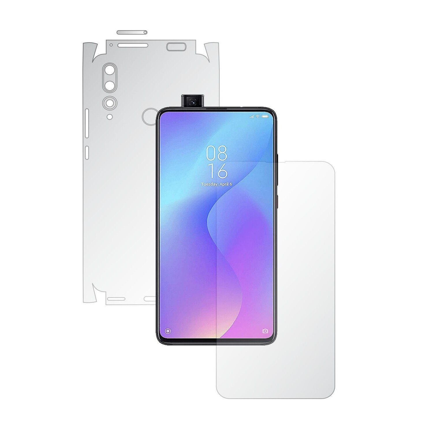 Folie Full Body Invisible Skinz UHD AutoRegeneranta pentru Huawei Y9 Prime - Folie Protectie Siliconica Ultra-Clear cu taiere 360 Cut pentru Ecran, Carcasa Spate si Laterale, Skin Adeziv Transparent