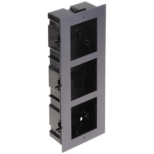Rama montaj ingropat, 3 module, pentru Interfon modular - HIKVISION