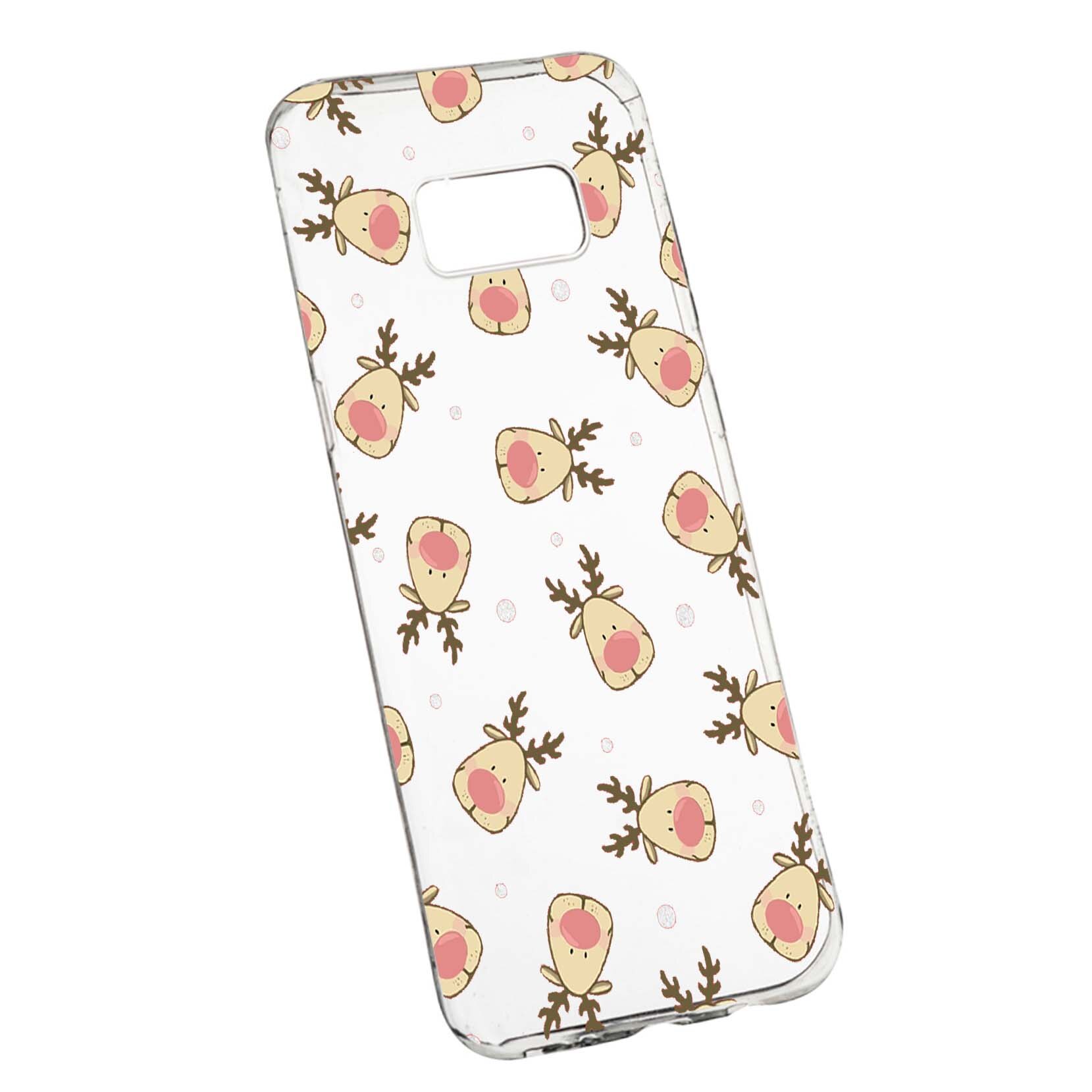 Husa de protectie Craciun, Christmas reindeer pentru Samsung Galaxy S8 Plus, rezistenta la uzura, anti-alunecare, din silicon Premium, 349