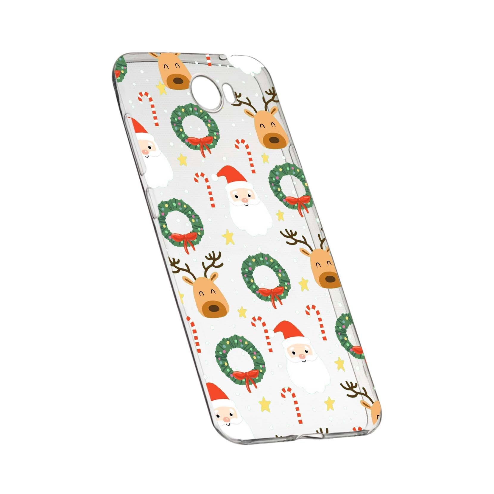 Husa de protectie Craciun, Christmas happy pentru Huawei Y7 /Enjoy 7 Plus /Nova Lite Plus 2017, rezistenta la uzura, anti-alunecare, din silicon Premium, 350