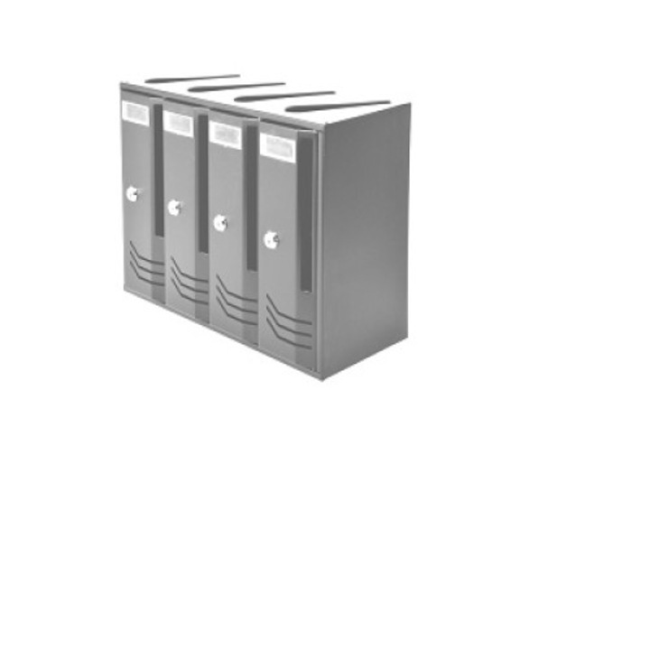 Пощенска кутия CAB Compo 4 VR, сребро