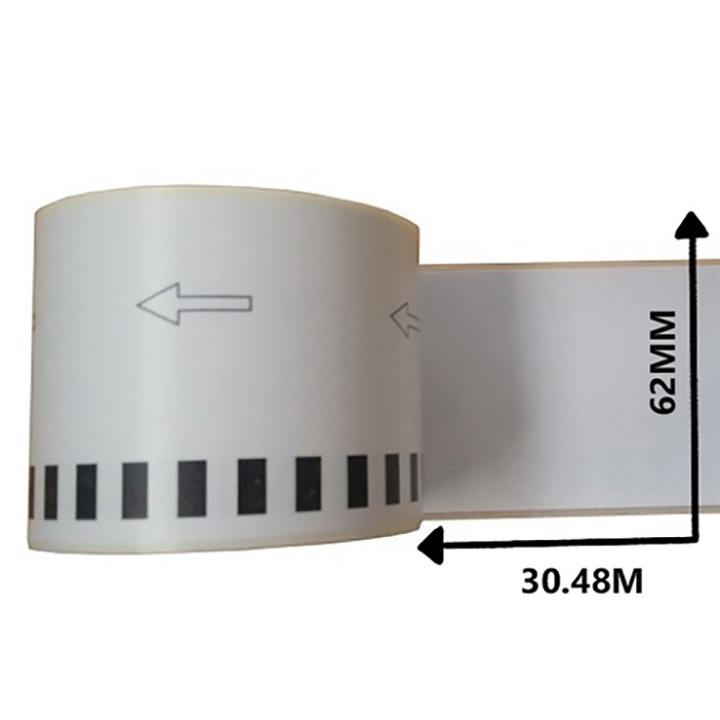 Kompatibilis DK22205 címkék, Brother QL nyomtatókhoz, folyamatos papírszalag
