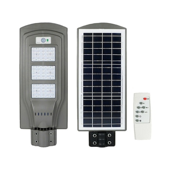 Corp Iluminat Stradal Solar cu Senzor si Telecomanda, 60W, 60LEDuri, Lumina Rece Corp Iluminat Stradal Solar cu Senzor si Telecomanda, 60W, 60LEDuri, Lumina Rece