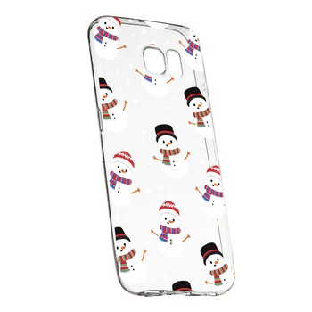 Husa de protectie Craciun, Christmas snowman pentru Samsung Galaxy S7, rezistenta la uzura, anti-alunecare, din silicon Premium, 351 Husa de protectie Craciun, Christmas snowman pentru Samsung Galaxy S7, rezistenta la uzura, anti-alunecare, din silicon Premium, 351