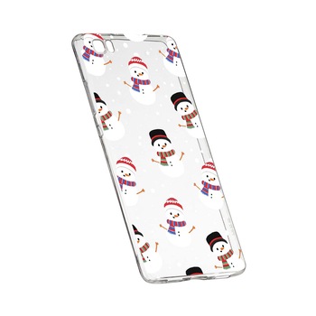 Husa de protectie Craciun, Christmas snowman pentru Sony XZ1, rezistenta la uzura, anti-alunecare, din silicon Premium, 351 Husa de protectie Craciun, Christmas snowman pentru Sony XZ1, rezistenta la uzura, anti-alunecare, din silicon Premium, 351