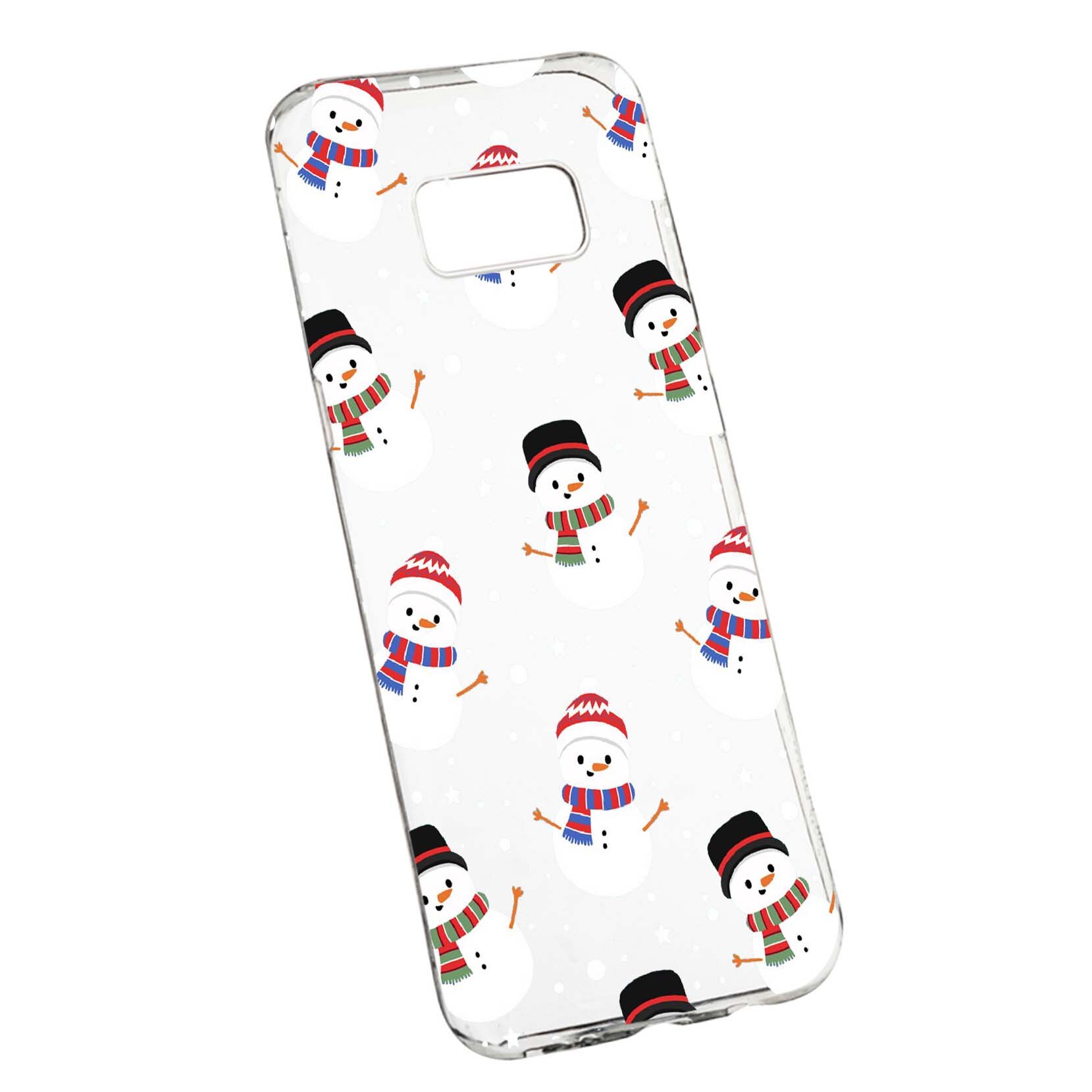 Husa de protectie Craciun, Christmas snowman pentru Samsung Galaxy S8, rezistenta la uzura, anti-alunecare, din silicon Premium, 351