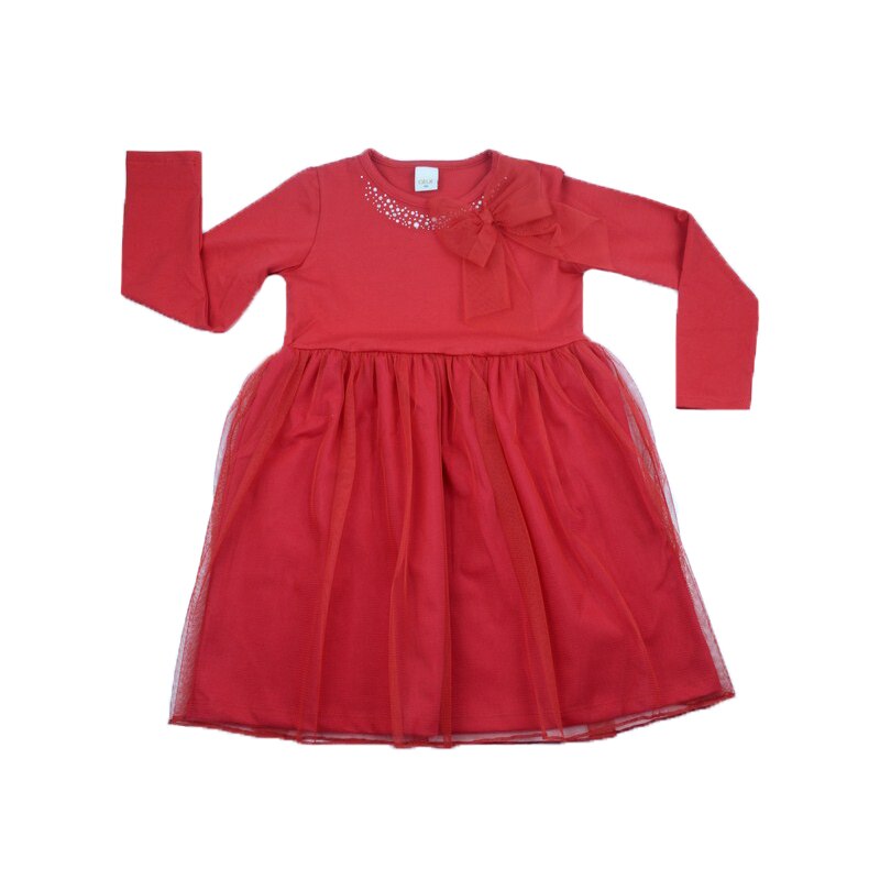 Rochita eleganta pentru fete Atut 9167, Rosu, 122