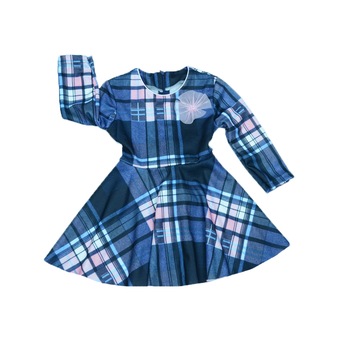 Rochita eleganta pentru fete Mini Junior SN-10, Albastru, 86 cm Rochita eleganta pentru fete Mini Junior SN-10, Albastru, 86 cm