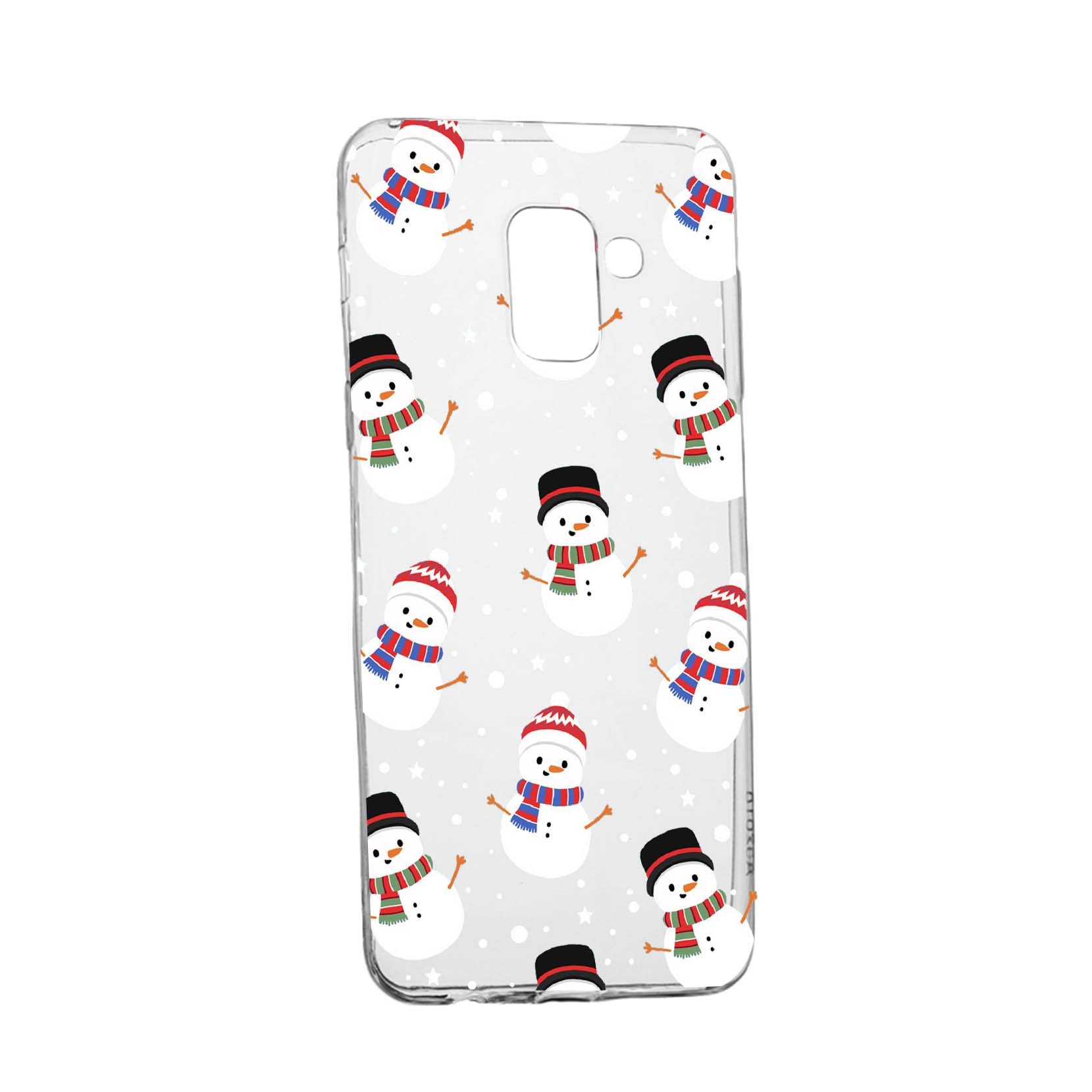 Husa de protectie Craciun, Christmas snowman pentru Samsung Galaxy Galaxy A6 Plus / J8 2018, rezistenta la uzura, anti-alunecare, din silicon Premium, 351