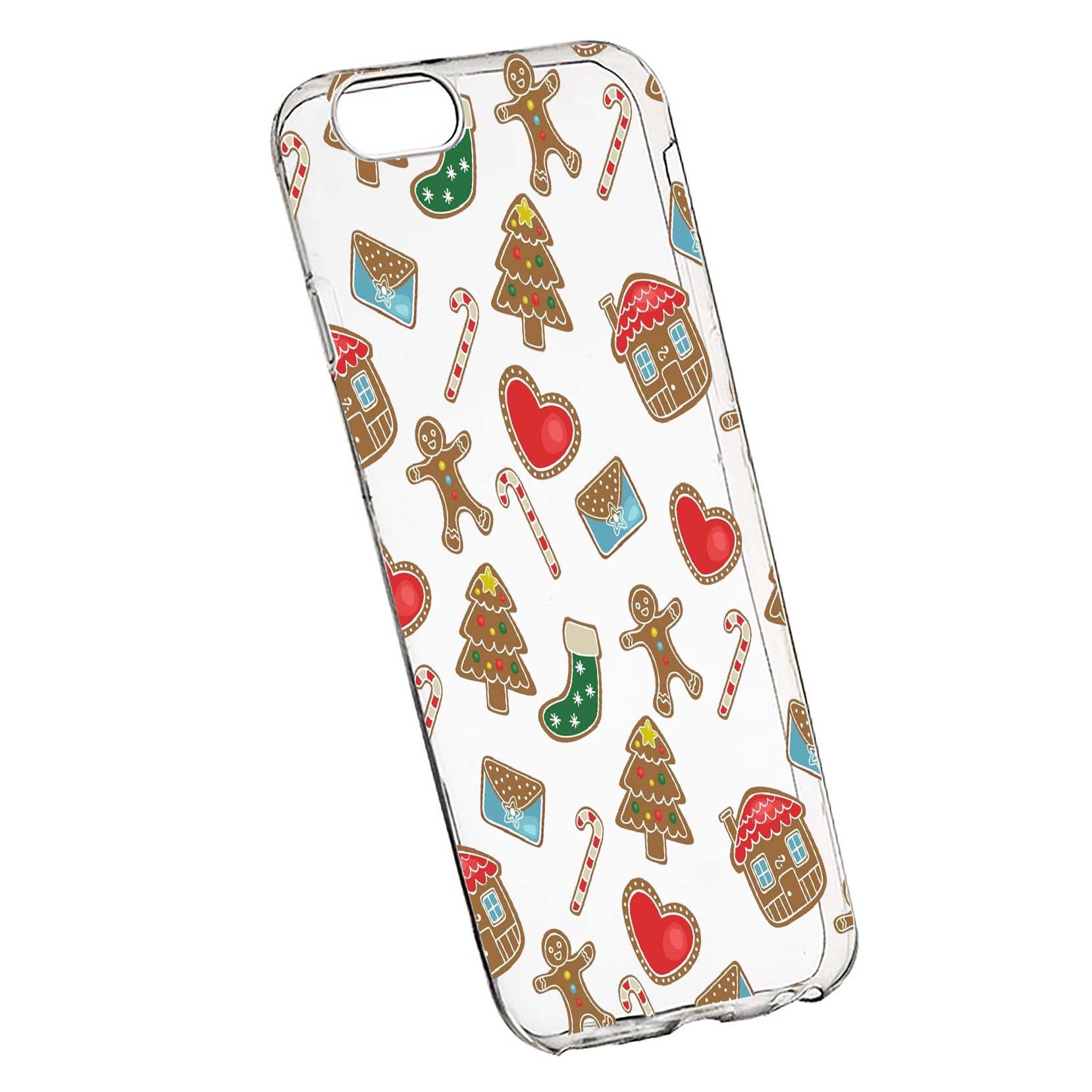 Husa de protectie Craciun, Christmas sweets pentru Apple iPhone 6 Plus / 6S Plus, rezistenta la uzura, anti-alunecare, din silicon Premium, 353