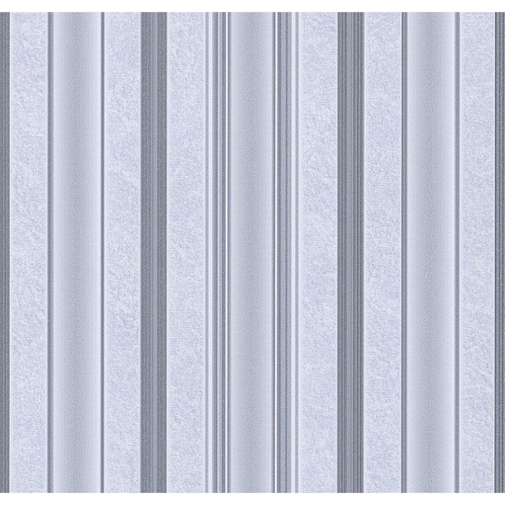 Tapet semilavabil Slavyanski Oboi, Aria 6535-10, model dungi, gri-negru, hartie simplex, rola 0.53 m x 10.05 ml