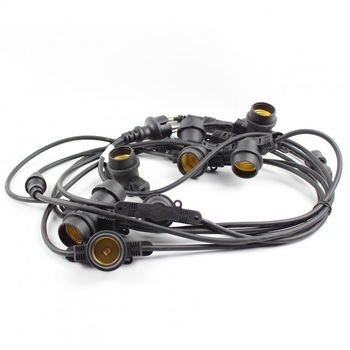 Instalatie Craciun, 10 x E27, 5 m, negru, interior / exterior Instalatie Craciun, 10 x E27, 5 m, negru, interior / exterior